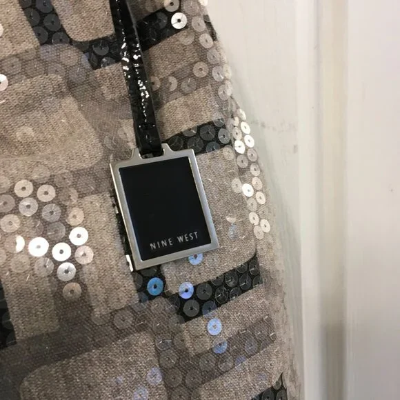 Nine West Sequin Tote Bag - Picture 2 of 11